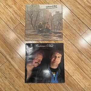 Lot Of (2) Cashman & West LPs Vinyl Records Albums vintage folk rock country